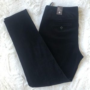 The Limited Drew Fit Black Velvet Pants.